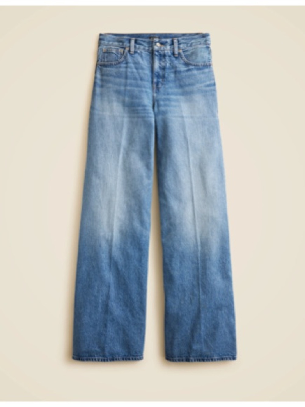 J. Crew Mid rise superwide leg jean